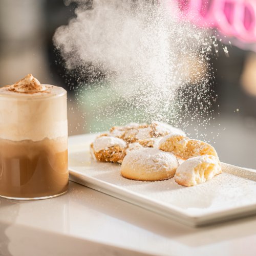 Picture of coffee and cookie