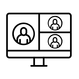 Virtual Online Meeting illustration